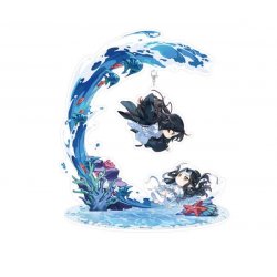 Grandmaster of Demonic Cultivation diorama acrylique Wei Wuxian & Lan Wangji Zhao Xi Chi Ver. 18 cm