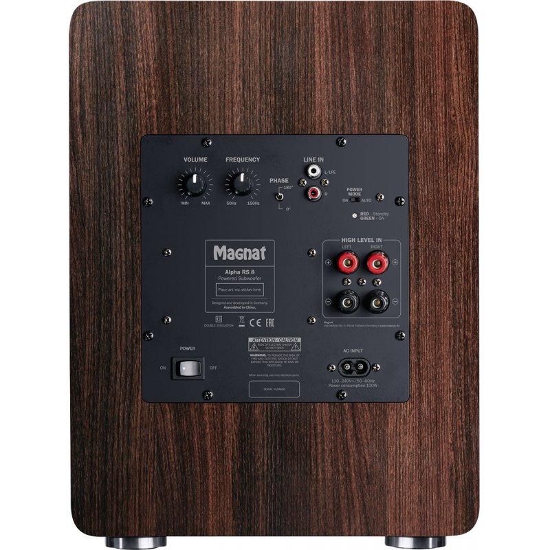 Magnat Alpha RS8 Active subwoofer 80 W Black