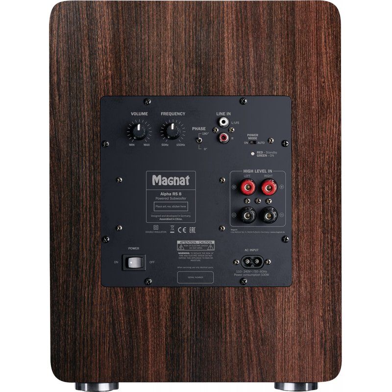 Magnat Alpha RS8 Mocha Active subwoofer 80 W