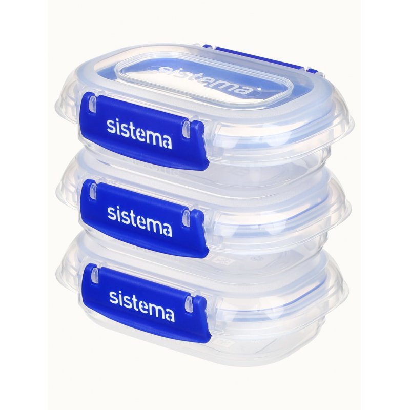 Sistema 881523 food storage container Rectangular 0.18 L Transparent 3 pc(s)