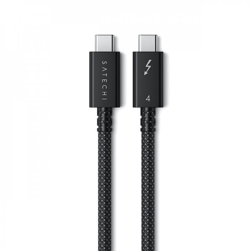 Satechi Thunderbolt 4 Pro Cable, Länge: 1 Meter Datenübertragung von bis zu 40 Gbit/s, Ladeleistung von bis zu 240W,
