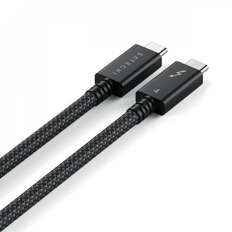 Satechi Thunderbolt 4 Pro Cable, Länge: 1 Meter Datenübertragung von bis zu 40 Gbit/s, Ladeleistung von bis zu 240W,