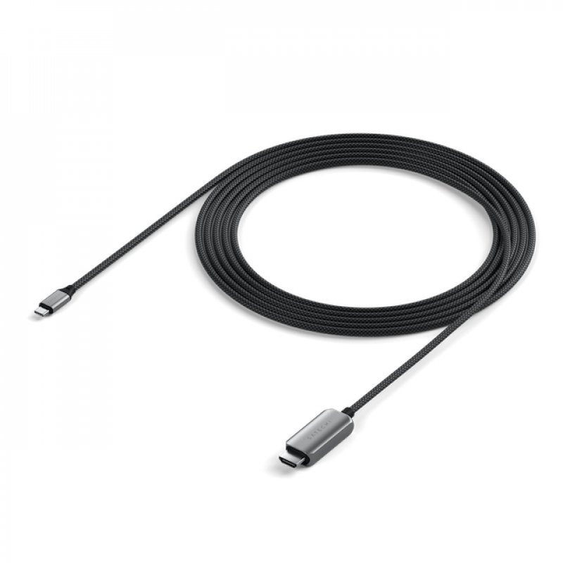 Satechi USB-C to HDMI 2.1 8K Kabel, Länge: 1,96m Verfügt über einen HDMI 2.1- sowie einen USB-C-Anschluss