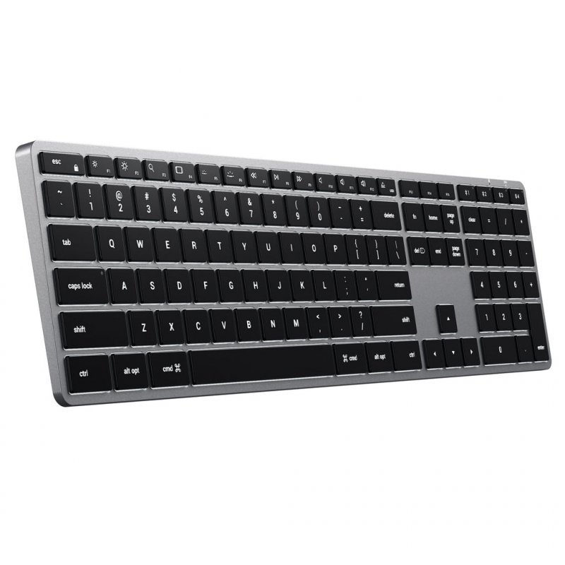 Satechi SLIM X3 keyboard Home Bluetooth QWERTZ German Black, Grey