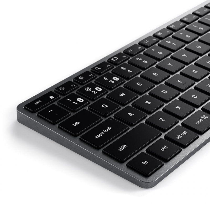 Satechi Slim X1 keyboard Office Bluetooth QWERTZ German Black, Grey