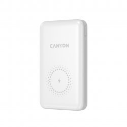 Canyon PB-1001 Lithium Polymer (LiPo) 10000 mAh Wireless charging White