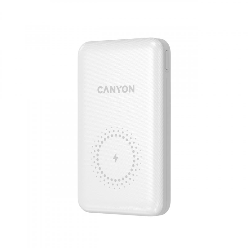 Canyon PB-1001 Lithium Polymère (LiPo) 10000 mAh Recharge sans fil Blanc