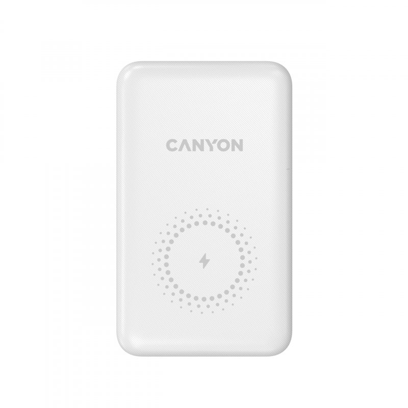 Canyon PB-1001 Lithium Polymer (LiPo) 10000 mAh Wireless charging White