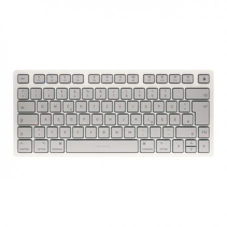 CHERRY KW 7100 mini BT for Mac, Weiß Kabellose Bluetooth Kompakttastatur für Mac