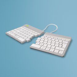 R-Go Tools Ergonomic keyboard R-Go Split Break with break software, ergonomic split keyboard, QWERTZ (DE), Bluetooth,