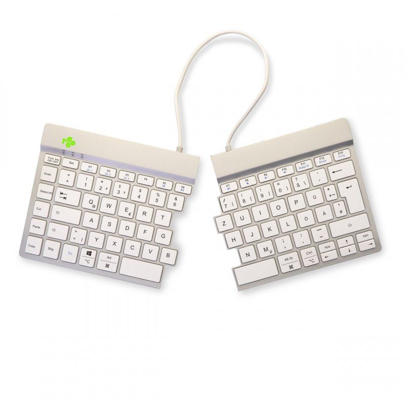 R-Go Tools Ergonomic keyboard R-Go Split Break with break software, ergonomic split keyboard, QWERTZ (DE), Bluetooth,