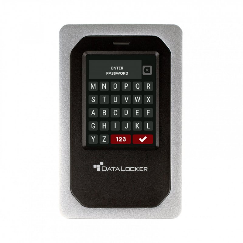 DataLocker DL4 FE 7,6 To Aluminium, Noir