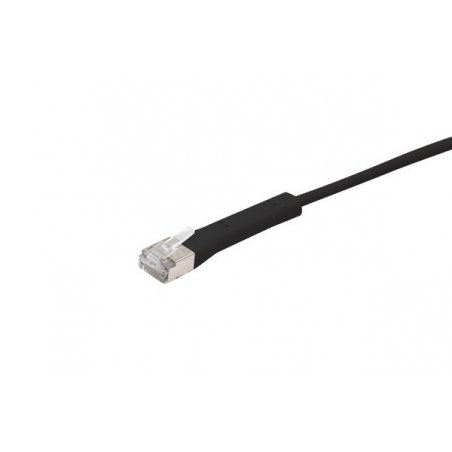 Cat6A RJ45 Patch cable F/FTP bendable boot black - 3m