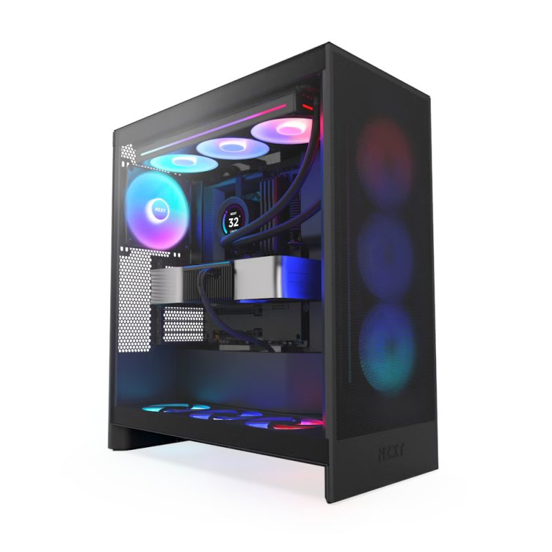 NZXT H7 Flow RGB V2 schwarz | PC-Gehäuse