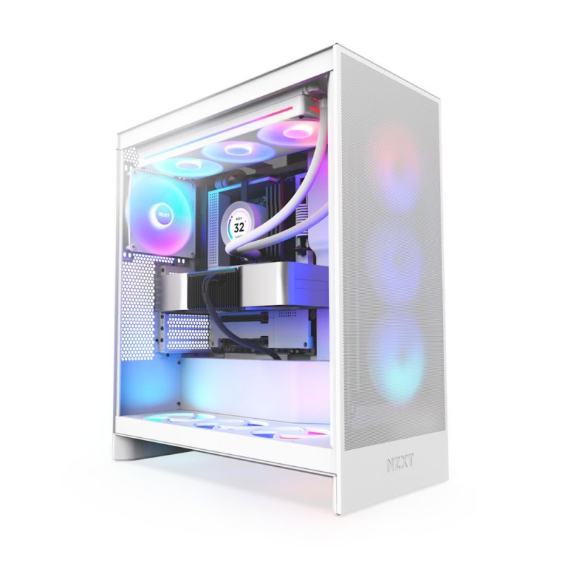 NZXT H7 Flow RGB V2 weiß | PC-Gehäuse