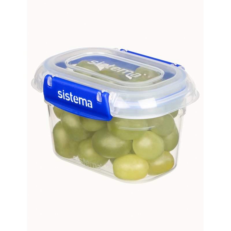 Sistema 881543 boîte hermétique alimentaire Ovale contenant 0,4 L Bleu, Transparent 3 pièce(s)