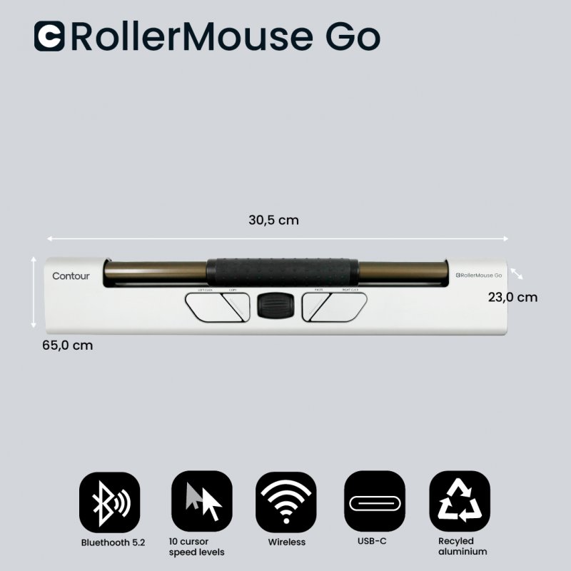 Contour Design RollerMouse Go Station d’accueil pour RollerMouse Go