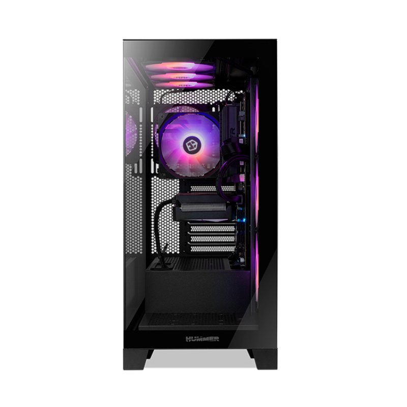 CAJA NOX HUMMER GLOCK SEMITORRE ATX FRAMELESS NEGRO