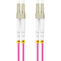 CABLE FIBRA OPTICA LANBERG 0.5 M MULTI LC/UPC-LC/UPC DUPLEX OM4 50/125 LSZH VI