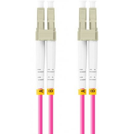 Lanberg FO-LULU-MD41-0005-VT InfiniBand/fibre optic cable 0.5 m LC Purple