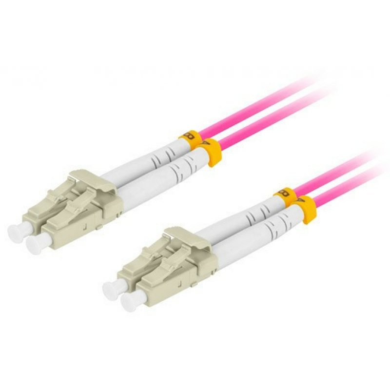 Lanberg FO-LULU-MD41-0005-VT InfiniBand/fibre optic cable 0.5 m LC Purple