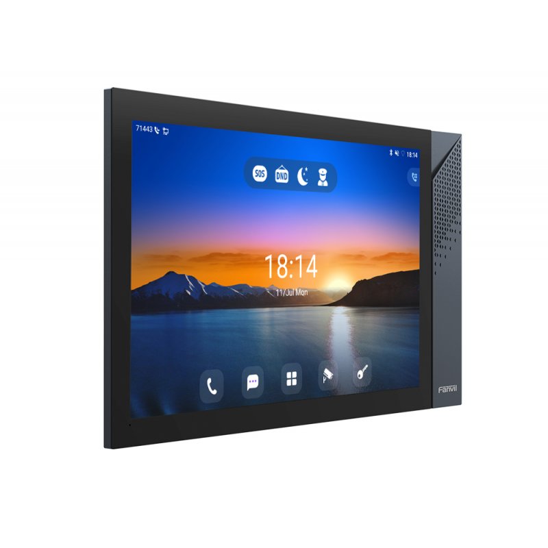 Fanvil i57A système vidéophone 25,6 cm (10.1") Acier inoxydable, Noir