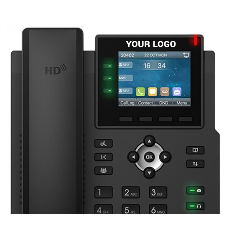 Fanvil X3U IP phone Black 6 lines LCD