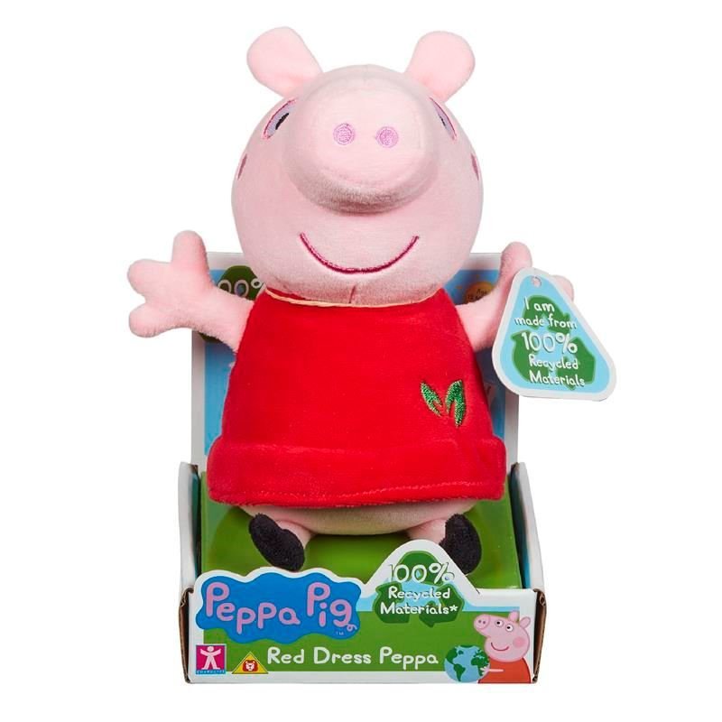 Peppa Pig Eco Plush - Red Dress Peppa