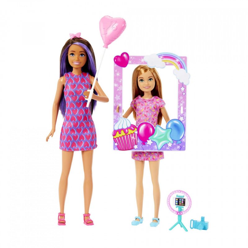 Barbie - Celebration Fun Birthday Skipper and Stacie Doll (HKB12)
