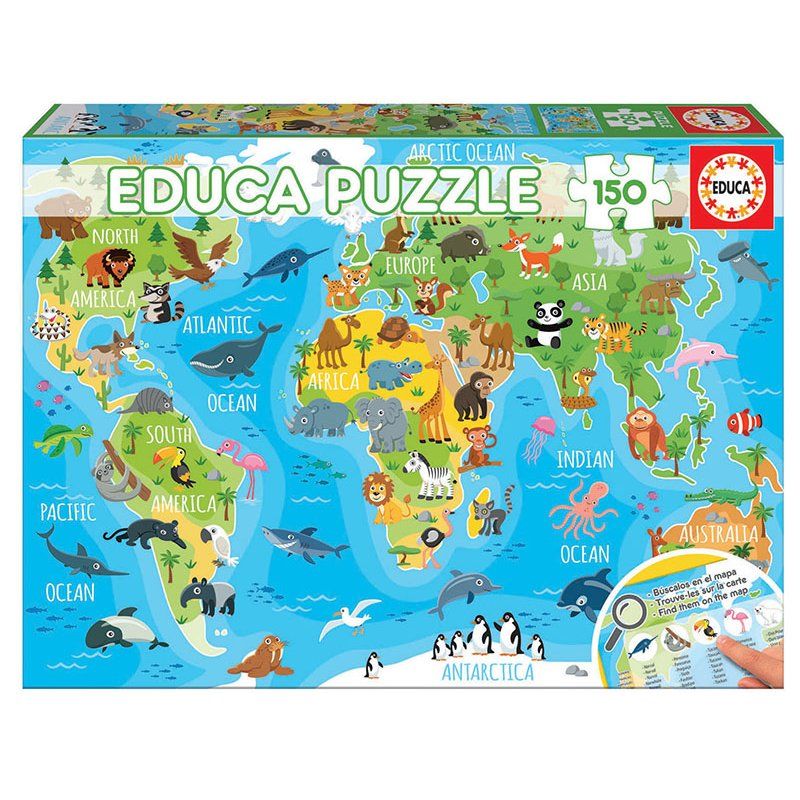 Educa 18115 puzzle Jigsaw puzzle 150 pc(s) Maps