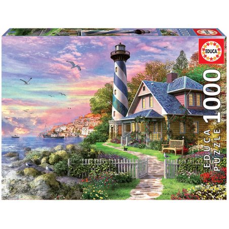 Educa - Puzzle 1000 - Lighthouse at Rock Bay (017968)