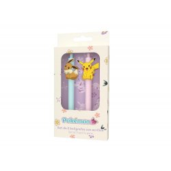 POKEMON - Collection Flower - Set de 2 Stylos à Bille