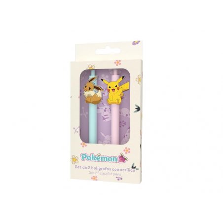 POKEMON - Collection Flower - Set de 2 Stylos à Bille