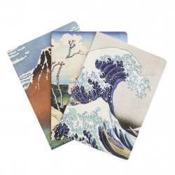 HOKUSAI - La Grande Vague - Pack de 3 Notebooks - Format A5