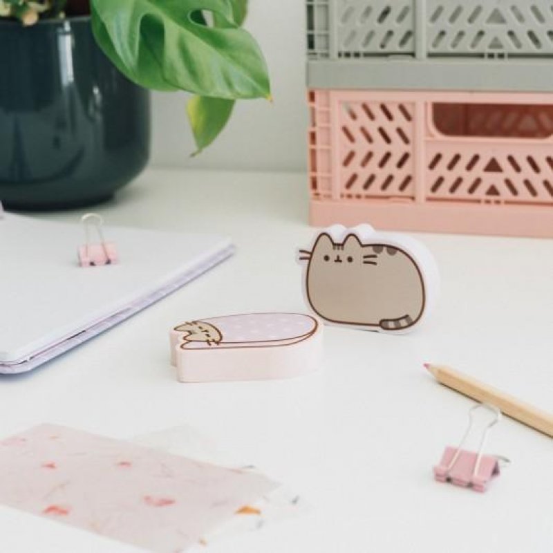 PUSHEEN - Set de 2 Gommes