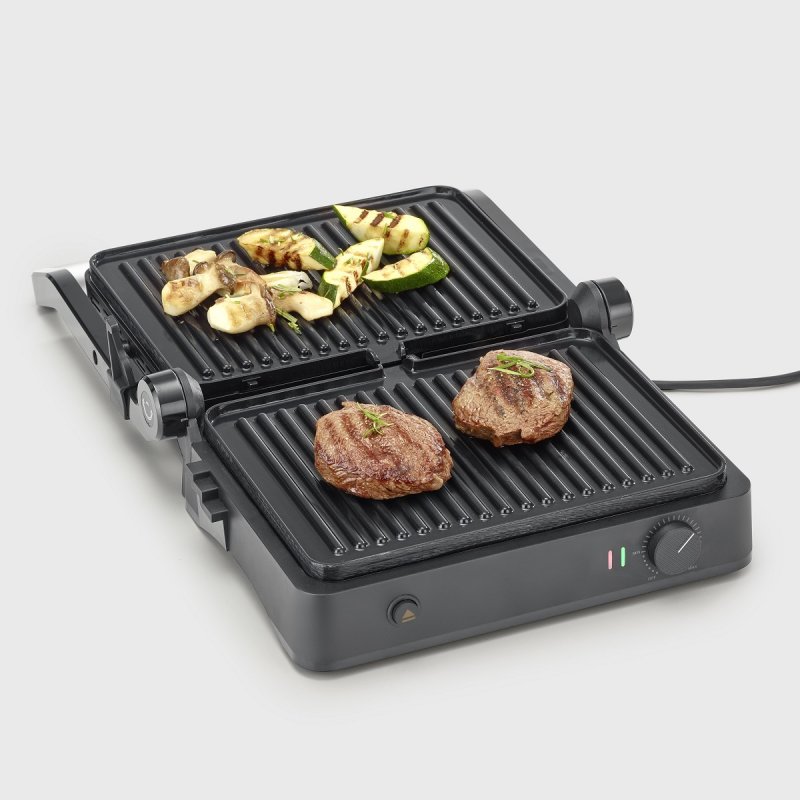 Kontaktgrill SEVINI Lite, KG 2398 (schwarz, 1.800 Watt)