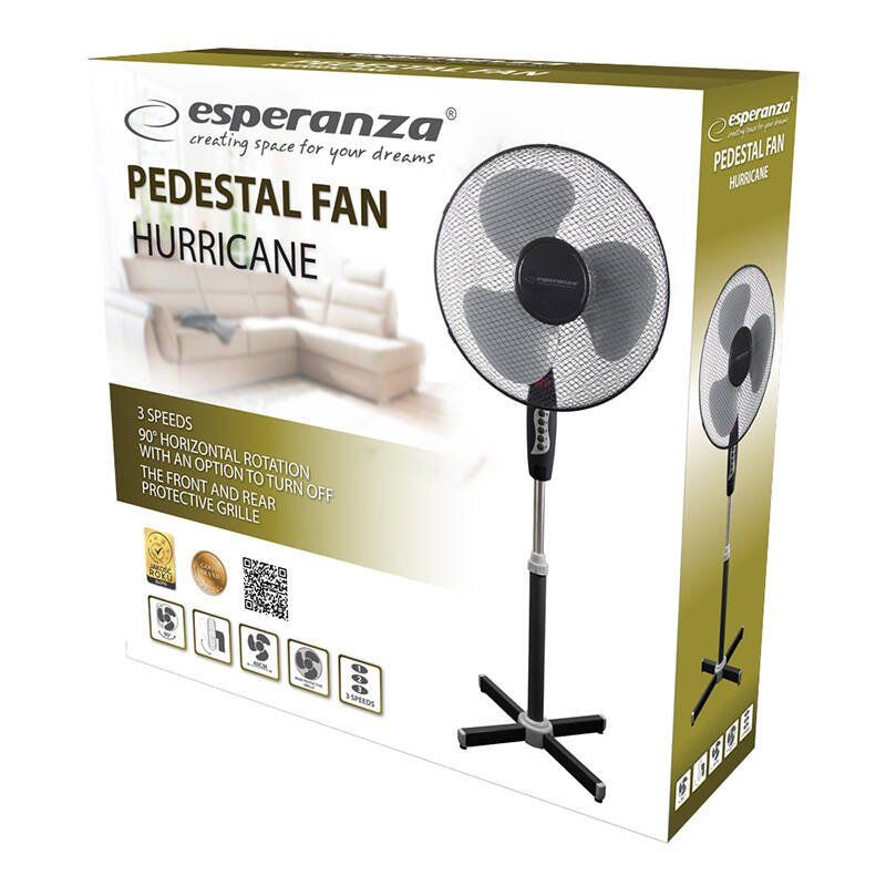 Esperanza EHF001KE Standing fan 16 Black and Gray