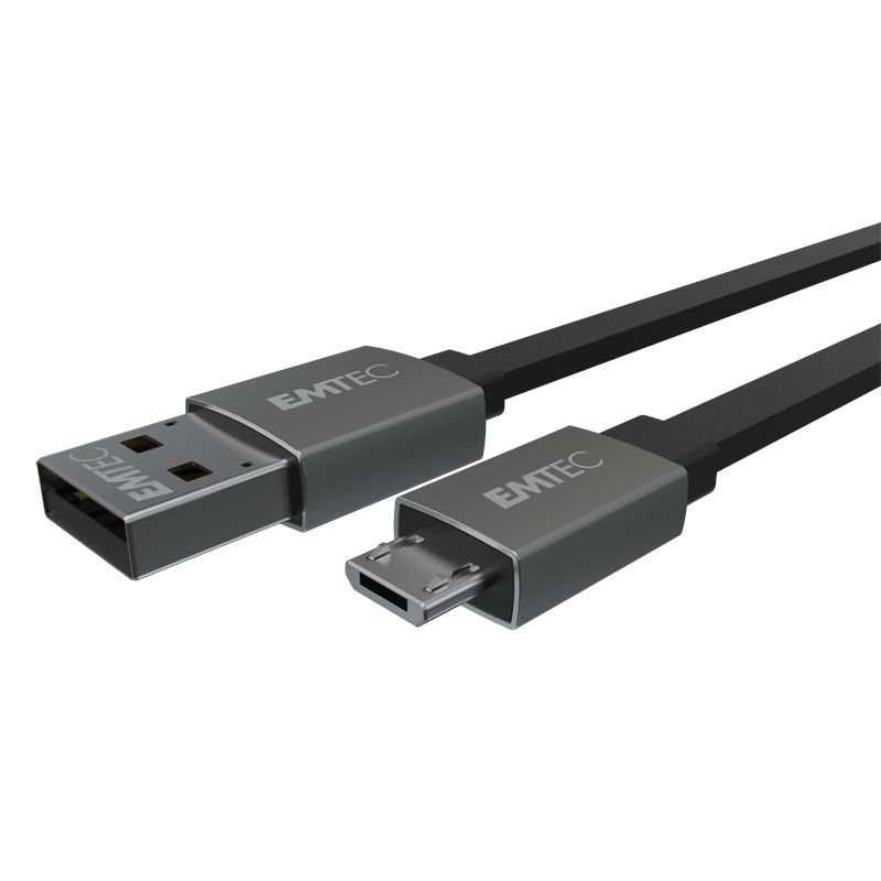 Emtec T700B USB cable 1.2 m USB A Micro-USB B Black