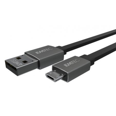 Emtec T700B USB cable 1.2 m USB A Micro-USB B Black