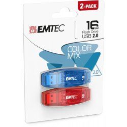 Emtec C410 lecteur USB flash 16 Go USB Type-A 2.0 Bleu, Rouge