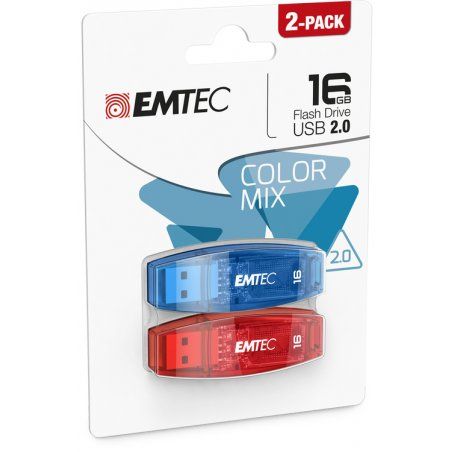 Emtec C410 USB flash drive 16 GB USB Type-A 2.0 Blue, Red
