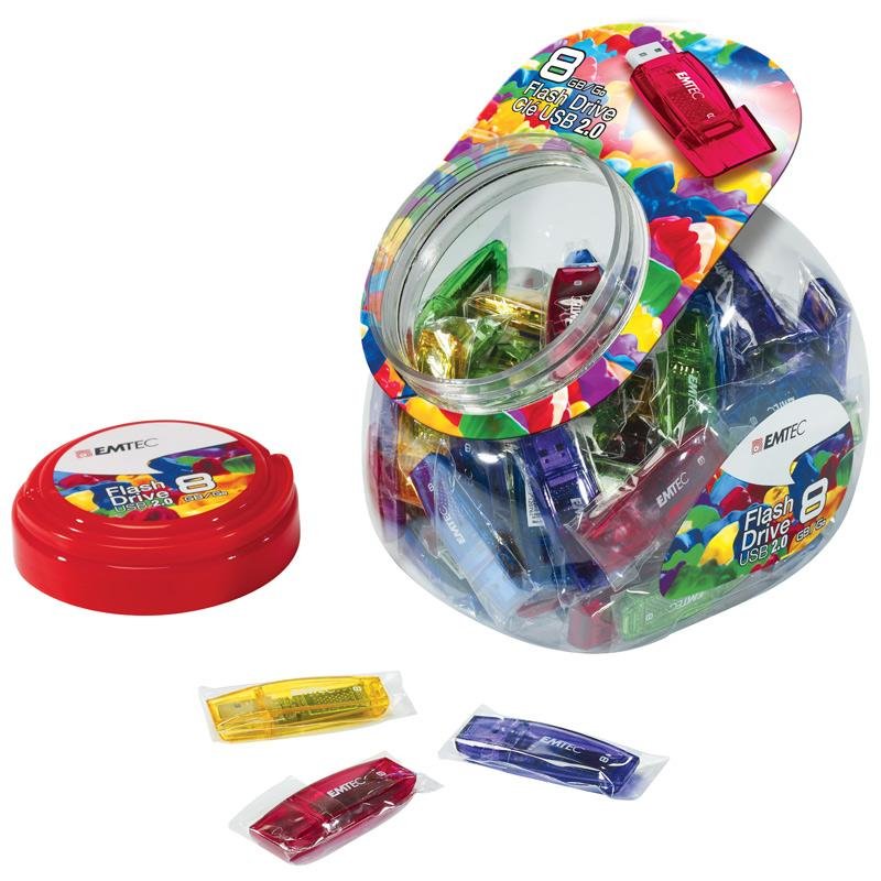 Emtec USB2.0 C410 32GB Candy Jar 80 pces