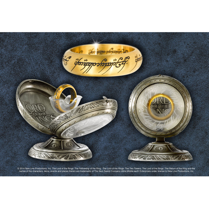 LORD OF THE RINGS - Anneau Unique - Acier doré - Taille US 06 FR 52.2