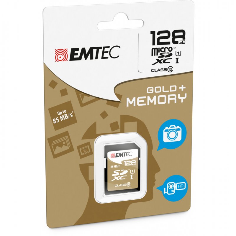 Emtec ECMSD128GXC10GP mémoire flash 128 Go SDXC Classe 10