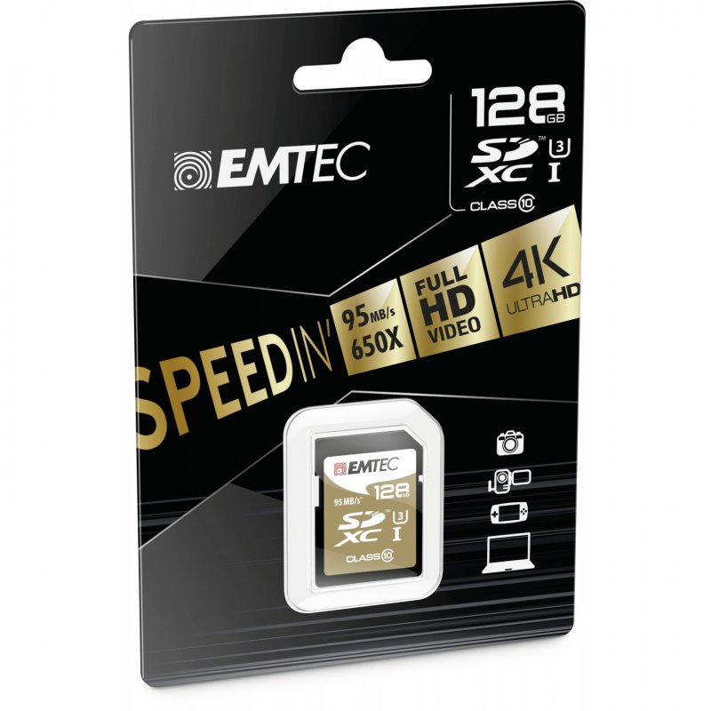 Emtec SD 128GB UHS-I U3 SpeedIN Pro