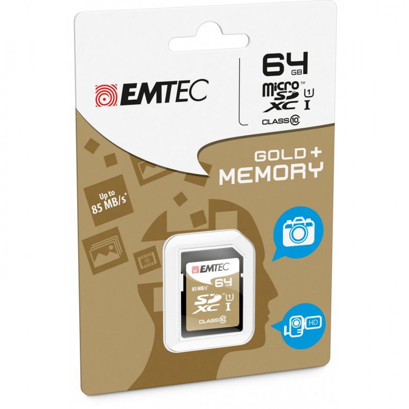 Emtec ECMSD64GXC10GP mémoire flash 64 Go SDXC Classe 10