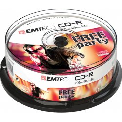 Emtec CD-R 700MB/80MIN 52x Cake Box (25)