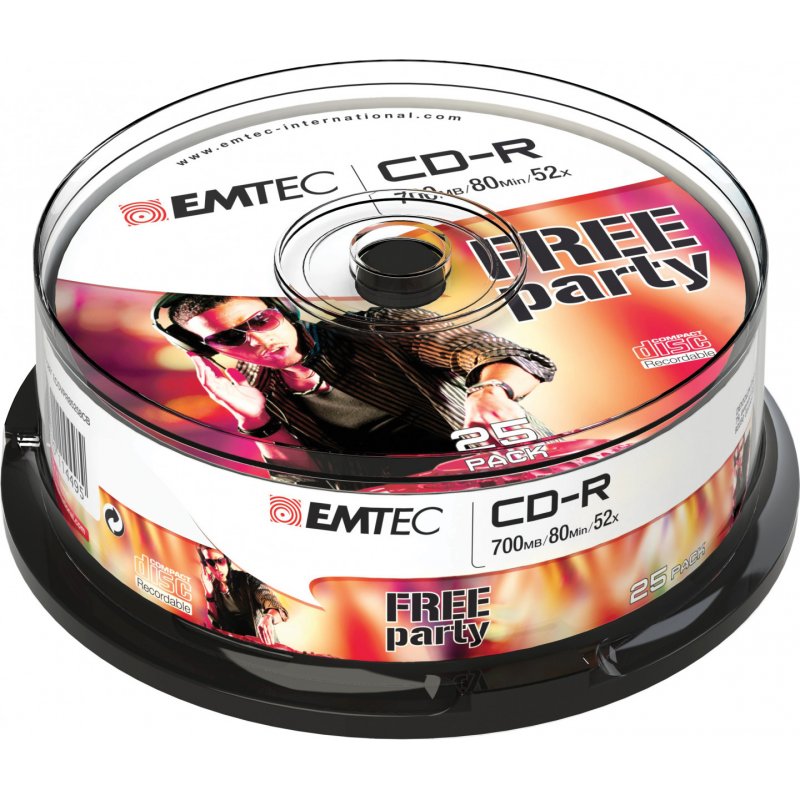 Emtec CD-R 700MB/80MIN 52x Cake Box (25)