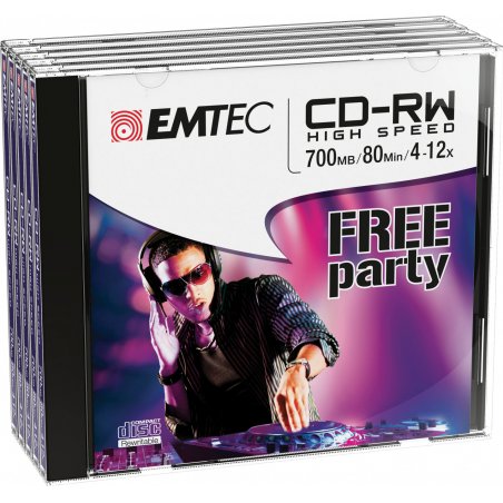 Emtec ECOCRW80512JC blank CD CD-RW 700 MB 5 pc(s)