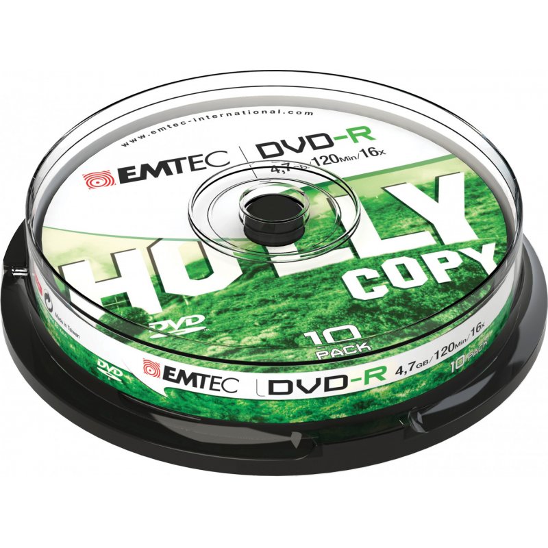 Emtec ECOVR471016CB DVD vierge 4,7 Go DVD-R 10 pièce(s)